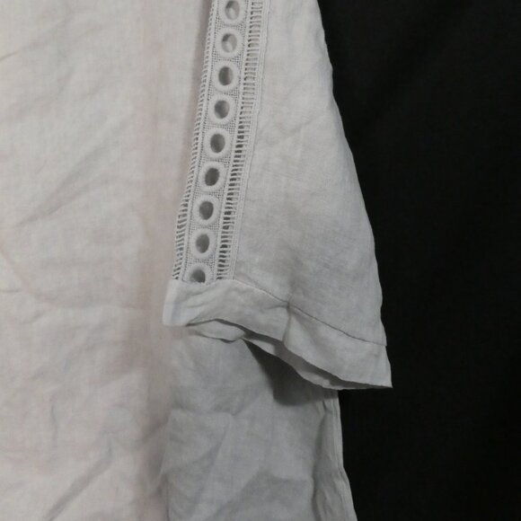 VALENTINA NALDI | 2X | Asymmetrical Tunic Top | Linen | Made In Italy | NWT - Picture 9 of 16